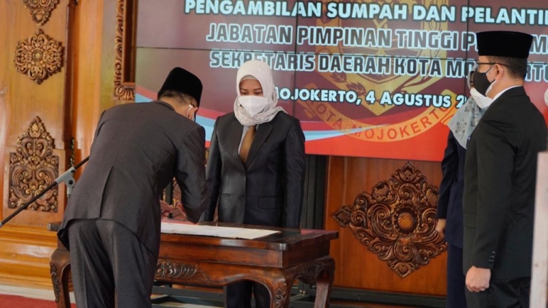 Gaguk Tri Prasetyo, Resmi Dilantik Sebagai Sekdakot Mojokerto