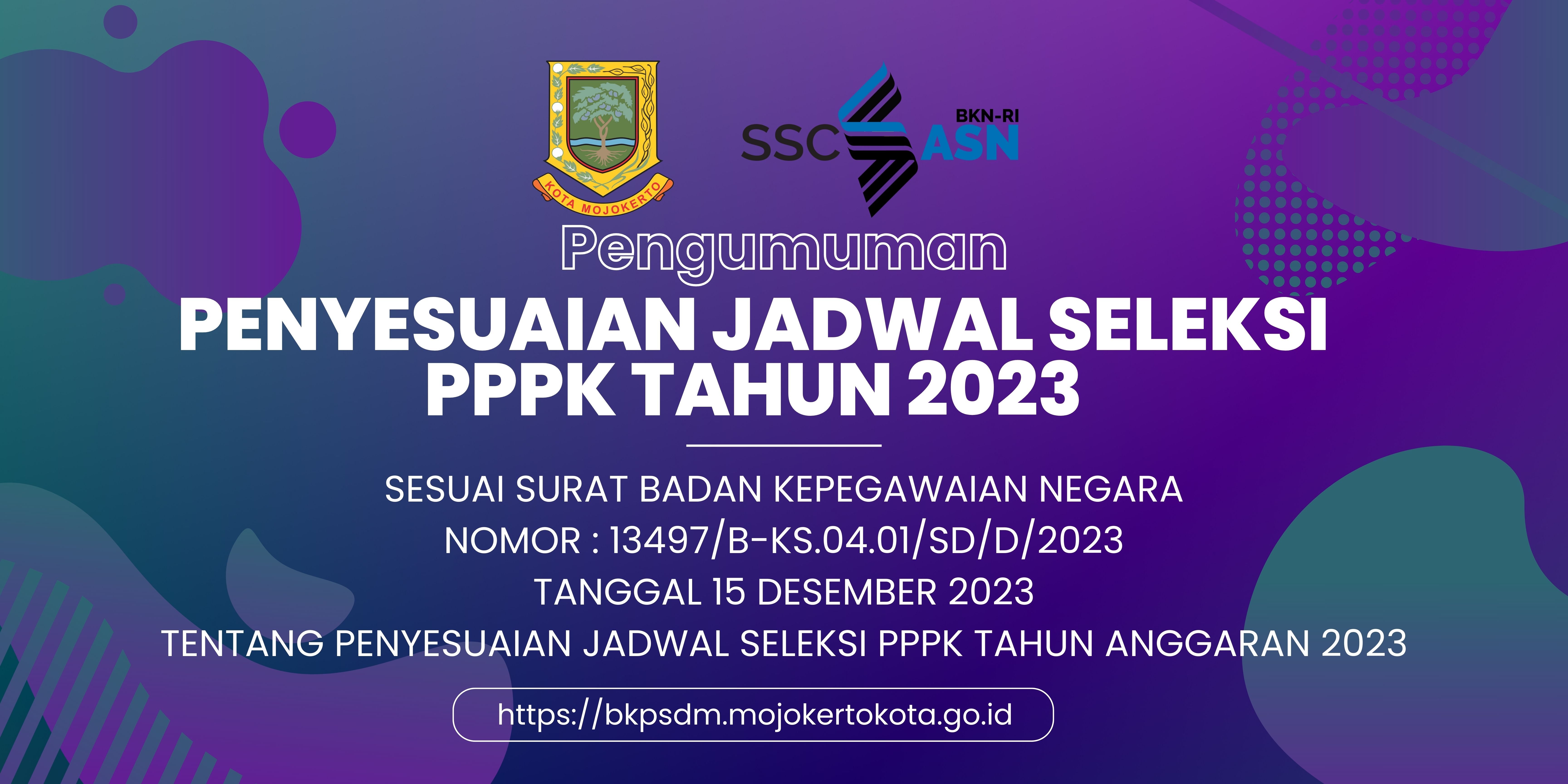 Penyesuaian Jadwal Seleksi Penerimaan Pegawai Pemerintah dengan Perjanjian Kerja Tahun 2023 Penyesuaian Jadwal Seleksi Penerimaan Pegawai Pemerintah dengan Perjanjian Kerja Tahun 2023